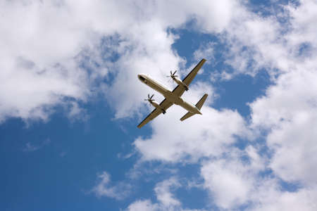 airplane taking offの写真素材
