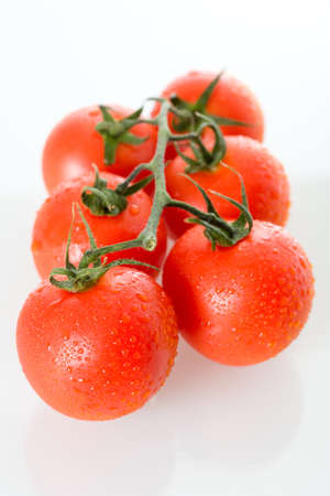 Fresh tomatoes, isolatedの写真素材