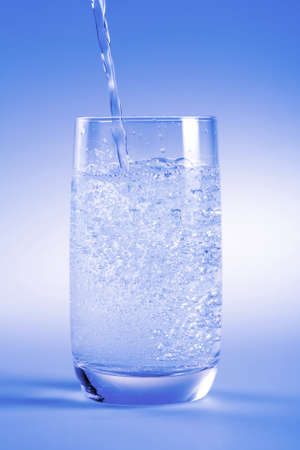 fresh water in blueの写真素材