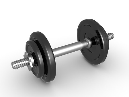 weights 3d illustration isolated on white backgroundの写真素材
