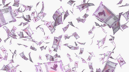 money bills 3d illustration isolated on white background