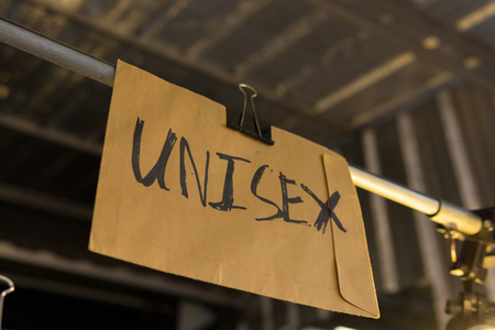 Unisex signの写真素材