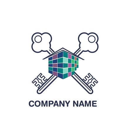 real estate sign - illustrationのイラスト素材