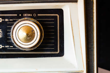 Knob of vintage tube radioの写真素材