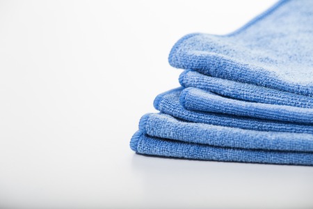 Microfiber towel for car wipe.の写真素材