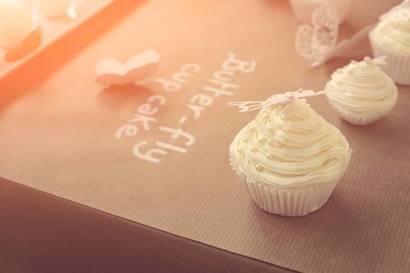 beautiful pieces of cupcakes designat cake festival with awseome color and filters.の写真素材