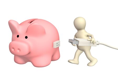 Conceptual image - electronic bank accountの写真素材