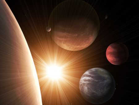 Illustration - a fantastic beautiful flareの写真素材