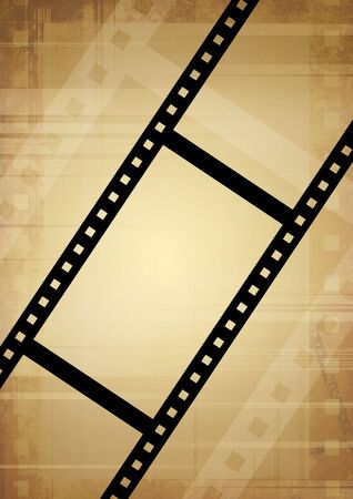 Grunge background - symbolical the image of a filmの写真素材