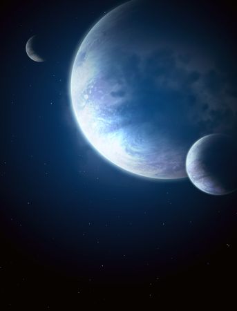 Illustration - a fantastic beautiful galaxy