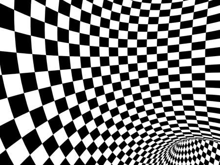 Abstract illusion. Black and whiteの写真素材