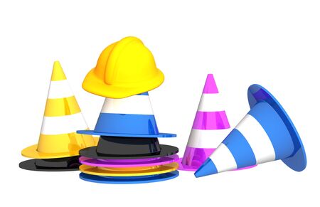 Palette CMYK. Object isolated over whiteの写真素材
