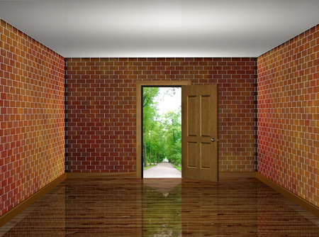 Conceptual image - a way to freedom