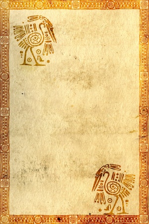 Background with American Indian traditional patternsの写真素材