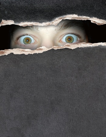 Dark series - a look from darknessの写真素材