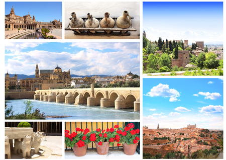Collection - famous places of Spainの写真素材