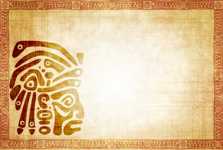 Background with American Indian traditional patternsの写真素材