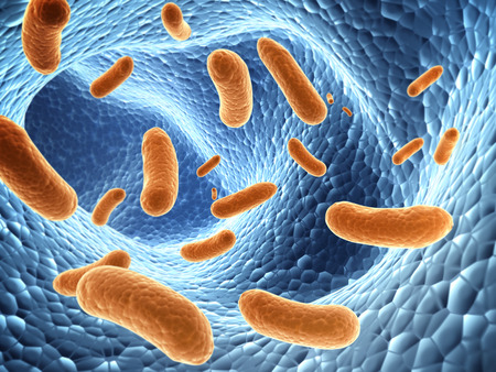 Pathogen bacteria.  3d render