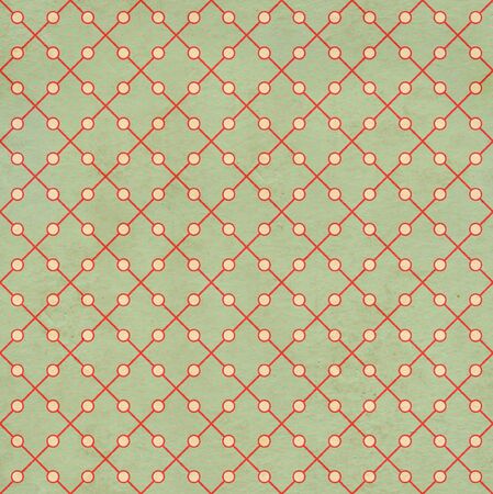 Seamless texture of the old paper with retro geometric ornamental pattern