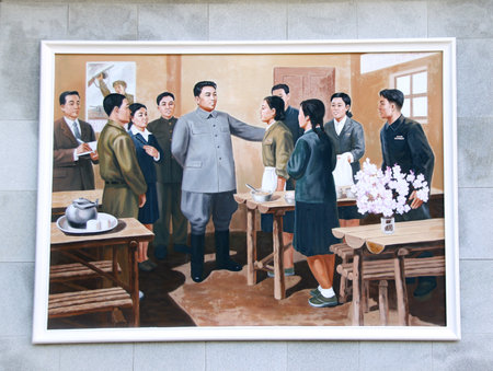 NORTH KOREA, PYHENSON - SEPTEMBER 19, 2017: pictureのeditorial素材