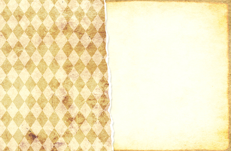 Grunge background with old paper texture of beige and yellow colors. Mock up template. Copy space for text. Can be used for scrapbooking designの写真素材