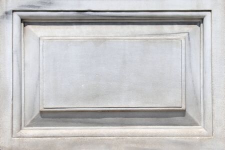 Old marble carved slab. Mock up template. Copy space for text