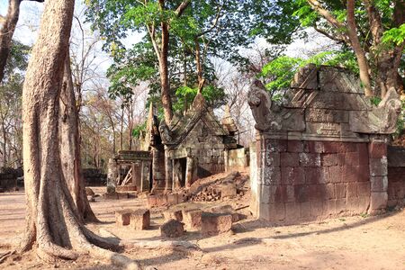 Ruin of Prasat Krachap in Prasat Thom complex, Cambodia.の写真素材