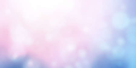 Blurred background of blue and pink color. Horizontal or vertical banner with bokeh abstract light....