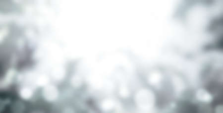 Blurred background of  light gray color. Horizontal or vertical banner with bokeh abstract light. Copy space for textの写真素材