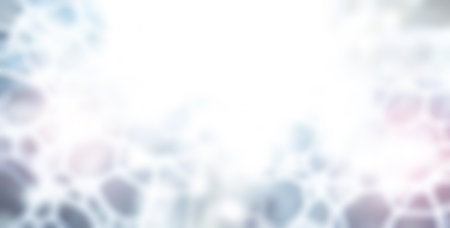 Blurred background of  light gray color. Horizontal or vertical banner with bokeh abstract light. Copy space for textの写真素材