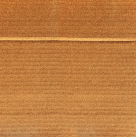 Striped cardboard texture. Horizontal or vertical banner with paper texture. Paper cardboard background. Recycled carton materialの写真素材