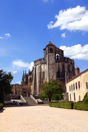 Knights of the Templar (Convents of Christ) monastery, Tomar, Santarem District, Portugal. UNESCO world heritage siteのeditorial素材