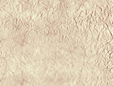 Crumpled paper texture. Horizontal or vertical banner with retro wrinkled paper texture. Old paper background. Recycled natural materialの写真素材