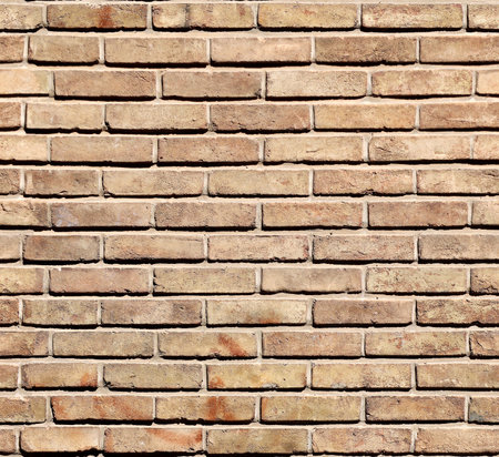 Seamless pattern with texture of old brick wall. Repeatable vintage wash brick wall pattern. Endless texture can be used for tiling pattern fills, web page backgroundの写真素材