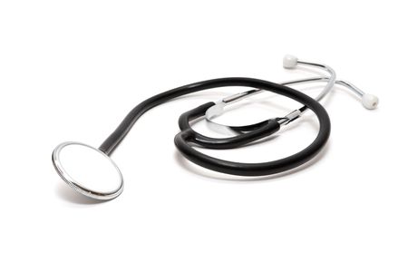 stethoscope isolated on the whiteの写真素材