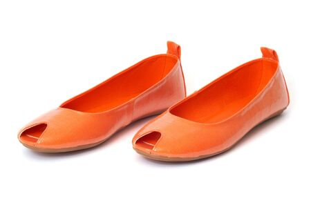 Woman shoes isolated on the white backgroundの写真素材