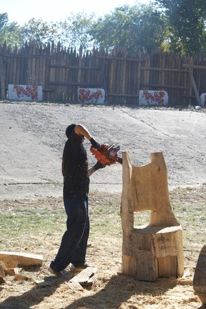 PECHENEGY, UKRAINE- SEPTEMBER 12: Participants of Ethnic Festival "Pechenezhskoe Pole (Field)", September 12, 2010 in Pechenegy of Kharkiv state, Ukraineのeditorial素材