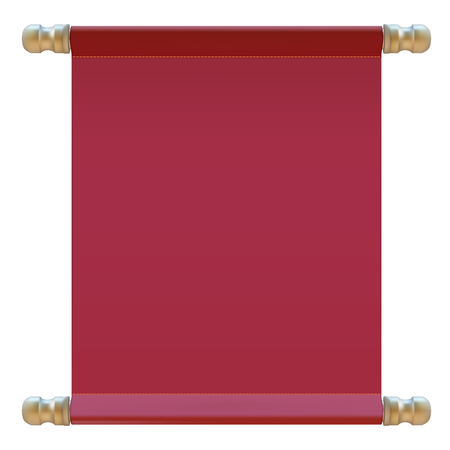 Sign of the red cloth. Vector illustrationのイラスト素材