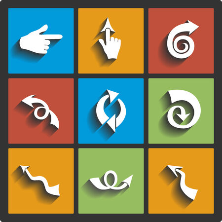 Vector Arrows signsのイラスト素材