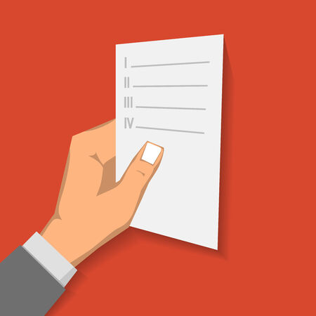 Business card. Vector illustration. Isolated on redのイラスト素材