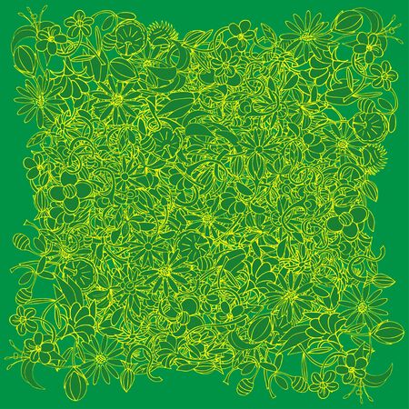 Seamless vector floral background. Seamless pattern.のイラスト素材