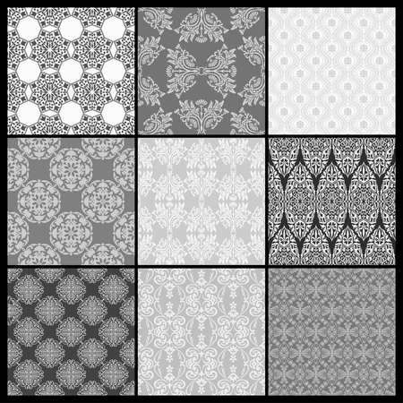 Set of Abstract wallpaper. Seamless background for retro designのイラスト素材