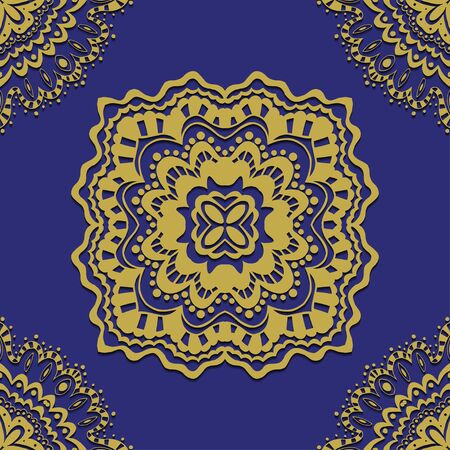 Geometric abstract seamless pattern. Classic background. Vector illustrationのイラスト素材