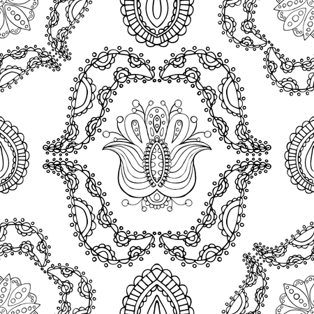 Seamless Abstract Tribal Pattern. のイラスト素材