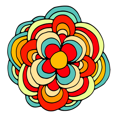Beautiful Deco Mandala, Patterned design. Vector illustrationのイラスト素材