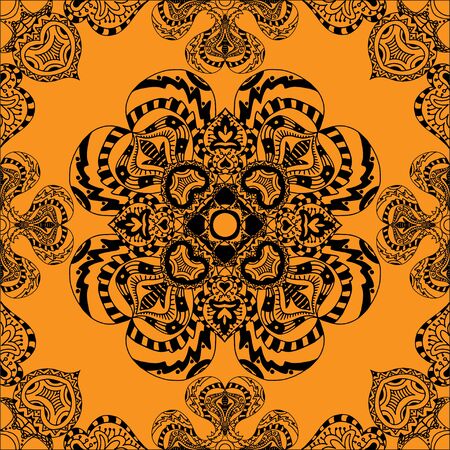 Vector seamless pattern. Isolated on whiteのイラスト素材