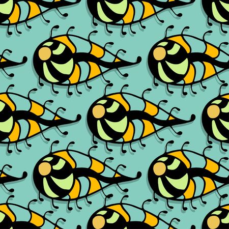 Seamless abstract pattern. Hand Drawnのイラスト素材