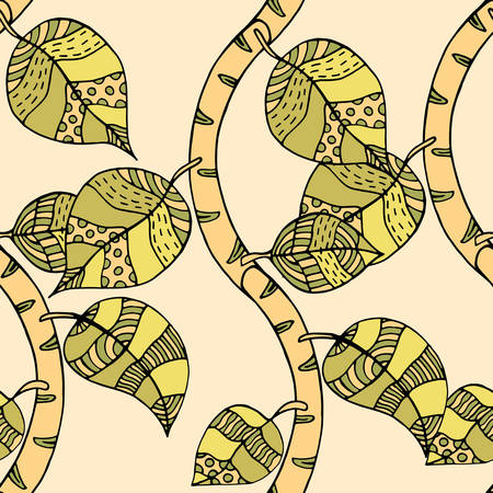 seamless pattern with branchesのイラスト素材