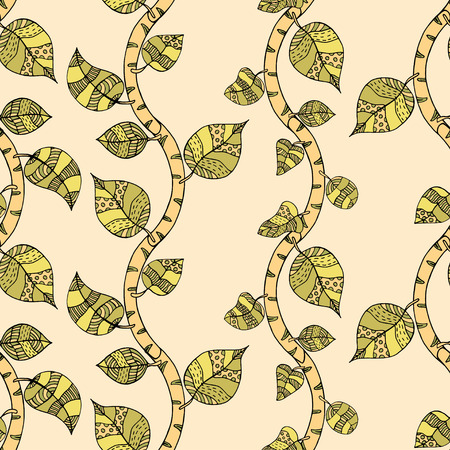 seamless pattern with branchesのイラスト素材