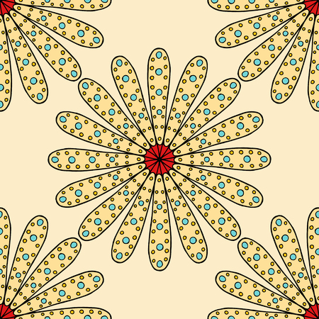 Seamless abstract Pattern. Vector illustration. Hand Drawn Textureのイラスト素材